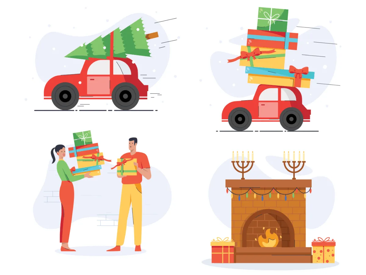 Christmas Illustration Pack for Figma and Adobe XD