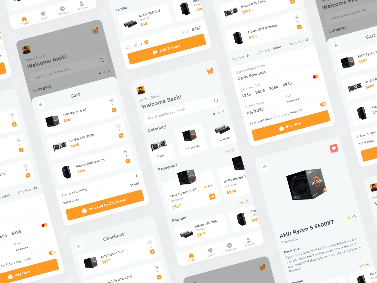 Computer Store App for Figma and Adobe XD