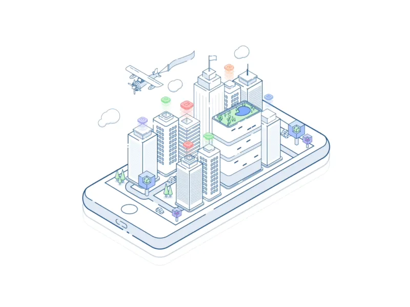 Digital Agency Illustration for Figma and Adobe XD