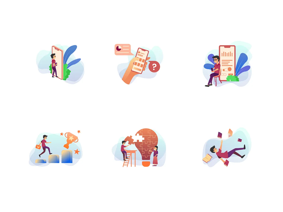 Education Illustration for Figma and Adobe XD