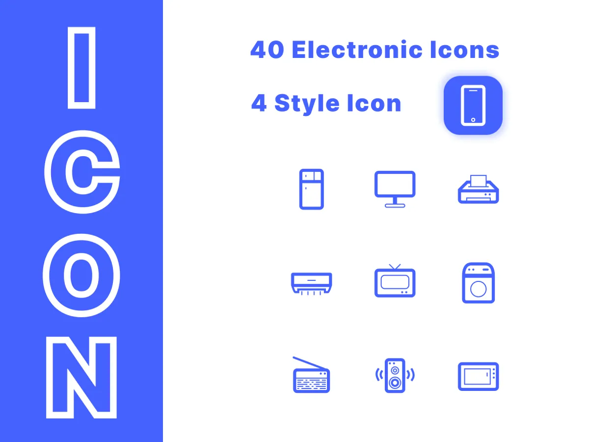 Electronic Icons for Figma and Adobe XD