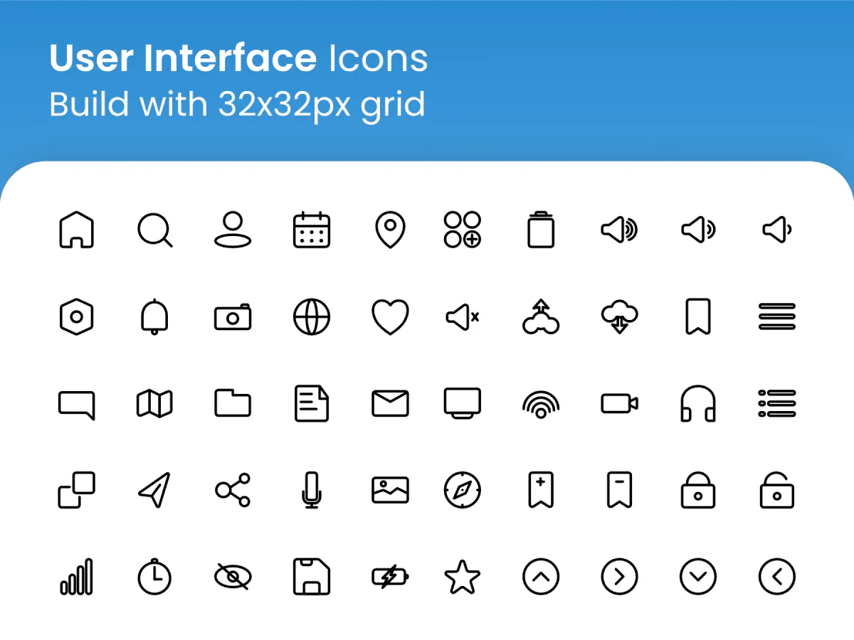 Essential Interface Icon Set for Figma and Adobe XD
