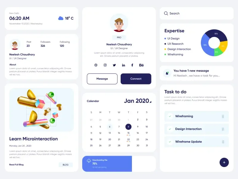 Figma Elements – Part 1 for Figma and Adobe XD