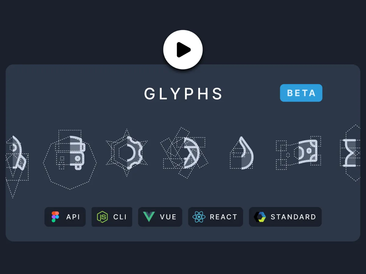 Glyphs Pack for Figma and Adobe XD