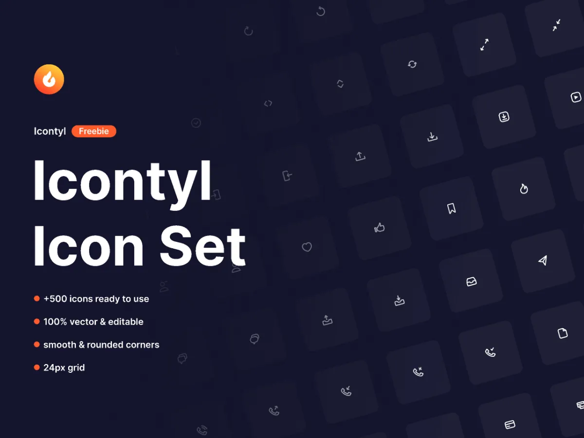 Icontyl – 500+ Icons Pack for Figma and Adobe XD