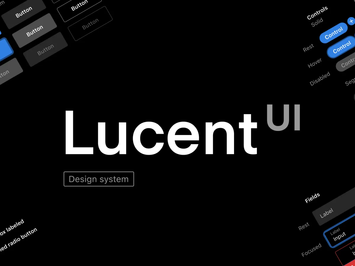 Lucent Design System for Figma and Adobe XD