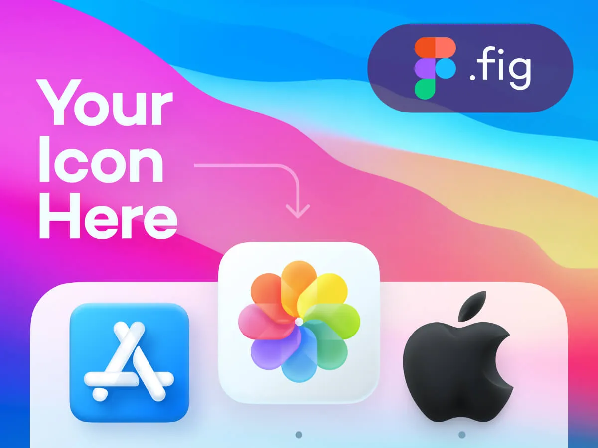 Mac Dock Mockup for Figma and Adobe XD