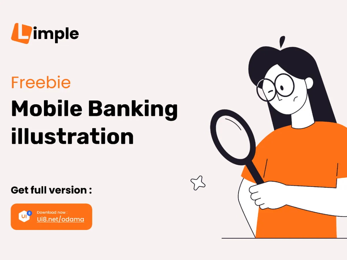 Mobile Banking Illustrations for Figma and Adobe XD