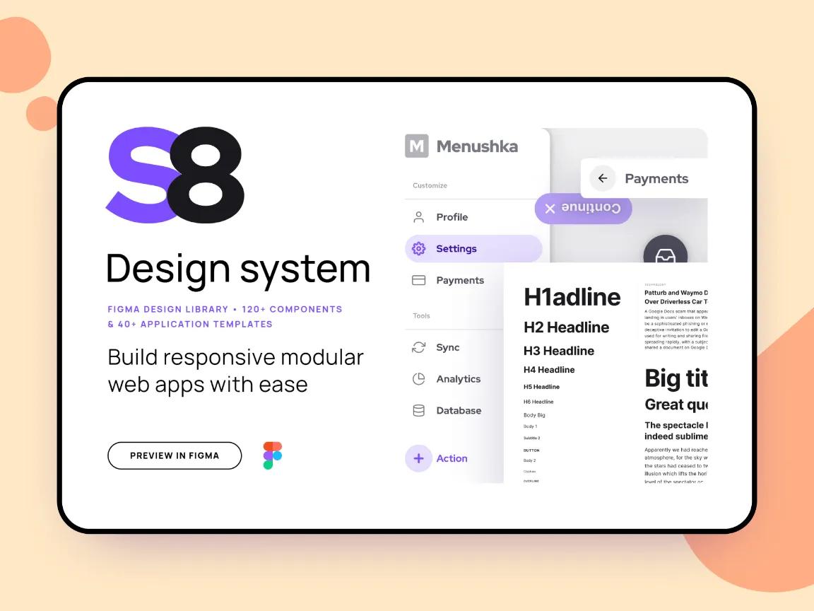 Modular UI Kit for Figma and Adobe XD