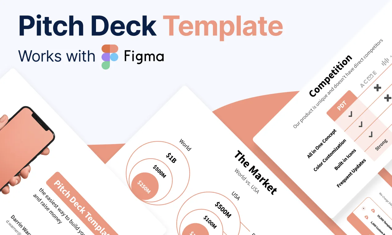 Pitch Deck Template for Figma and Adobe XD