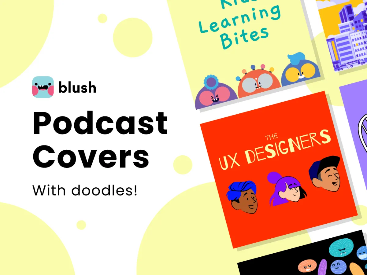 Podcast Cover Art Templates for Figma and Adobe XD