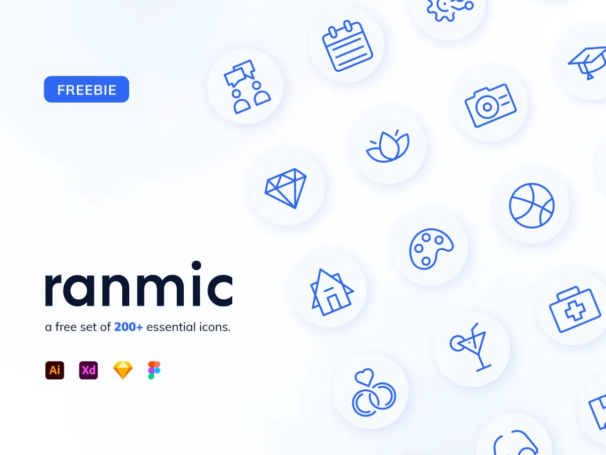 Random Miscellaneous Icons for Figma and Adobe XD