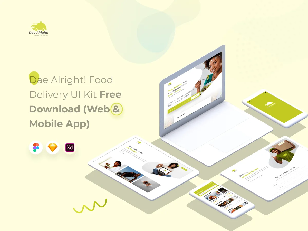 Restaurant UI Kit for Figma and Adobe XD
