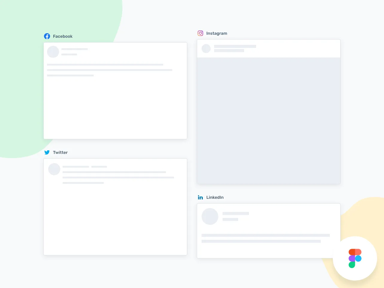 Social Media Preview Post for Figma and Adobe XD