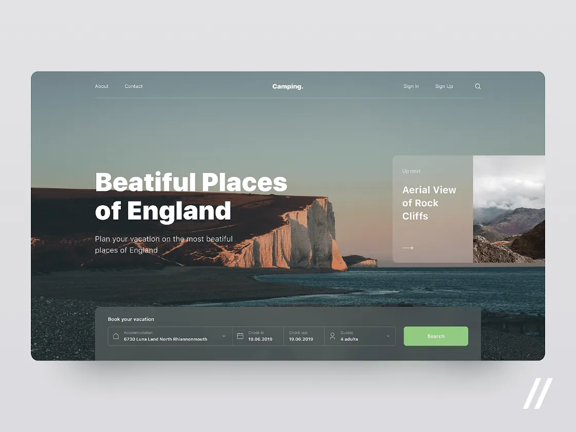 Travel App for Figma and Adobe XD