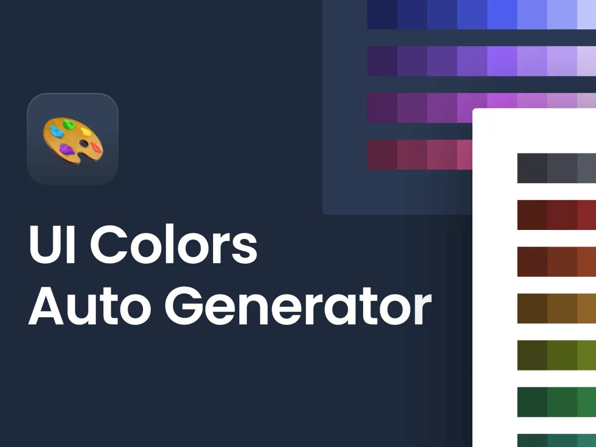 UI Colors Auto Generator for Figma and Adobe XD