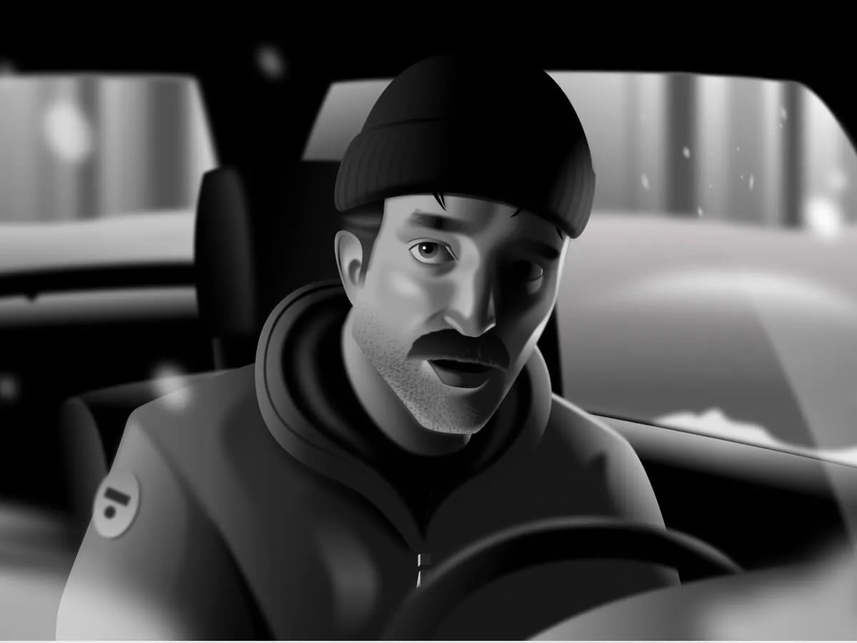 Vector B/W Illustration for Figma and Adobe XD