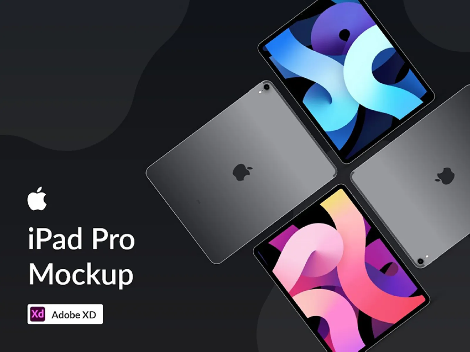Free iPad Pro Mockups for Figma and Adobe XD