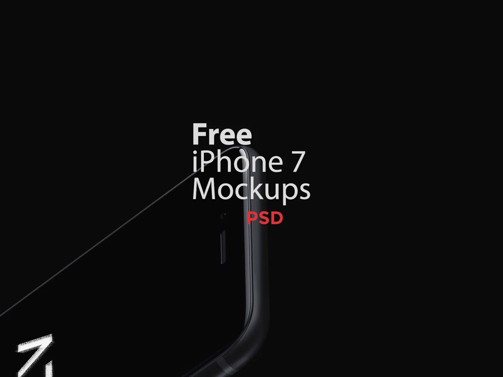 Free iPhone 7 Mockups for Figma and Adobe XD