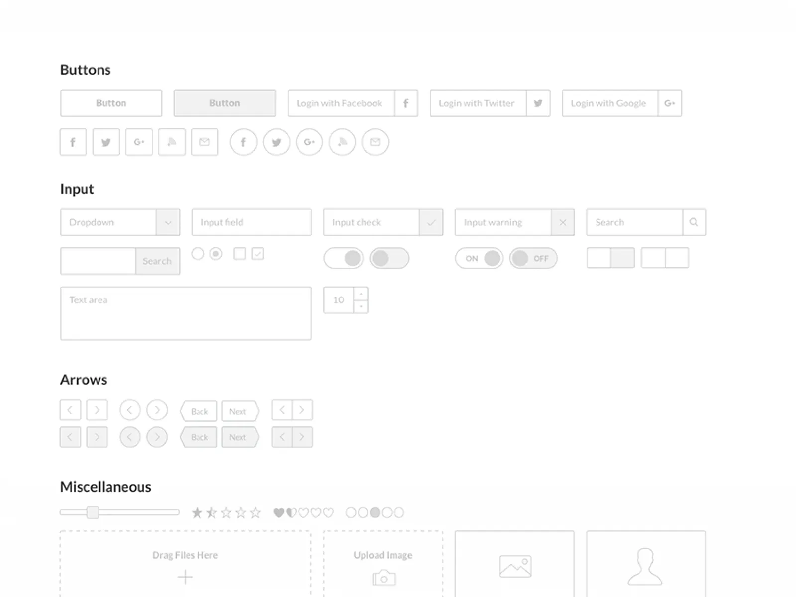 Free Sketch Wireframe UI Kit for Figma and Adobe XD
