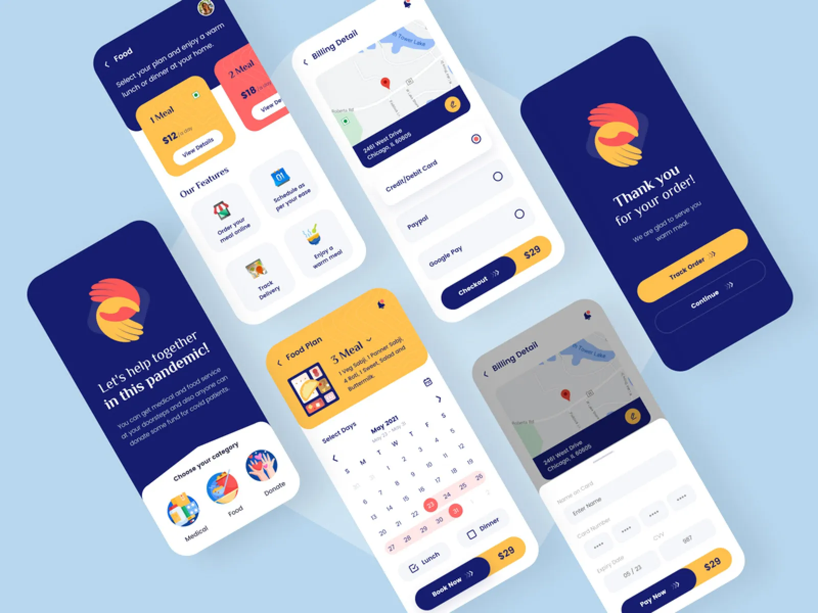 Fundraising App Design for Figma and Adobe XD
