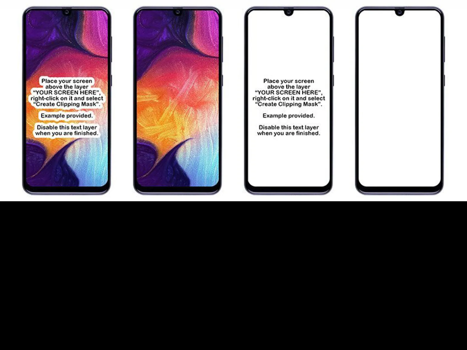 Galaxy A50 Free Mockup for Figma and Adobe XD