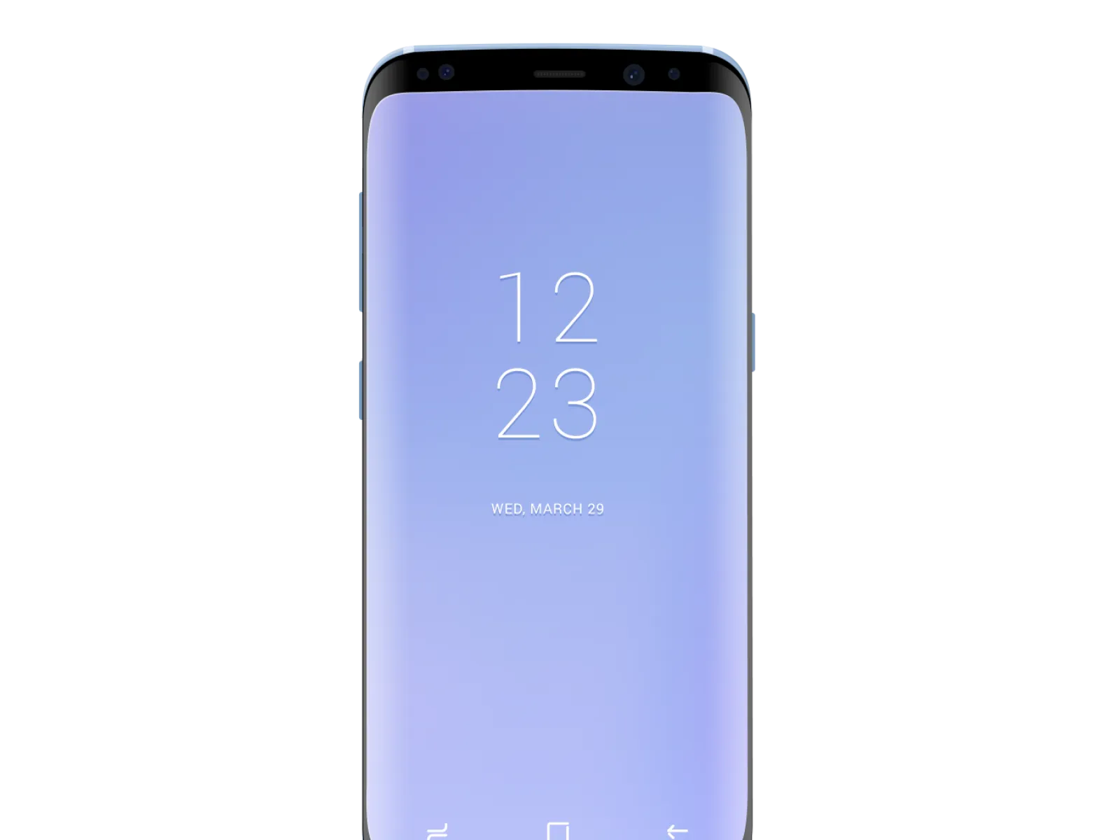 Galaxy S8 Coral Blue Mockup for Figma and Adobe XD