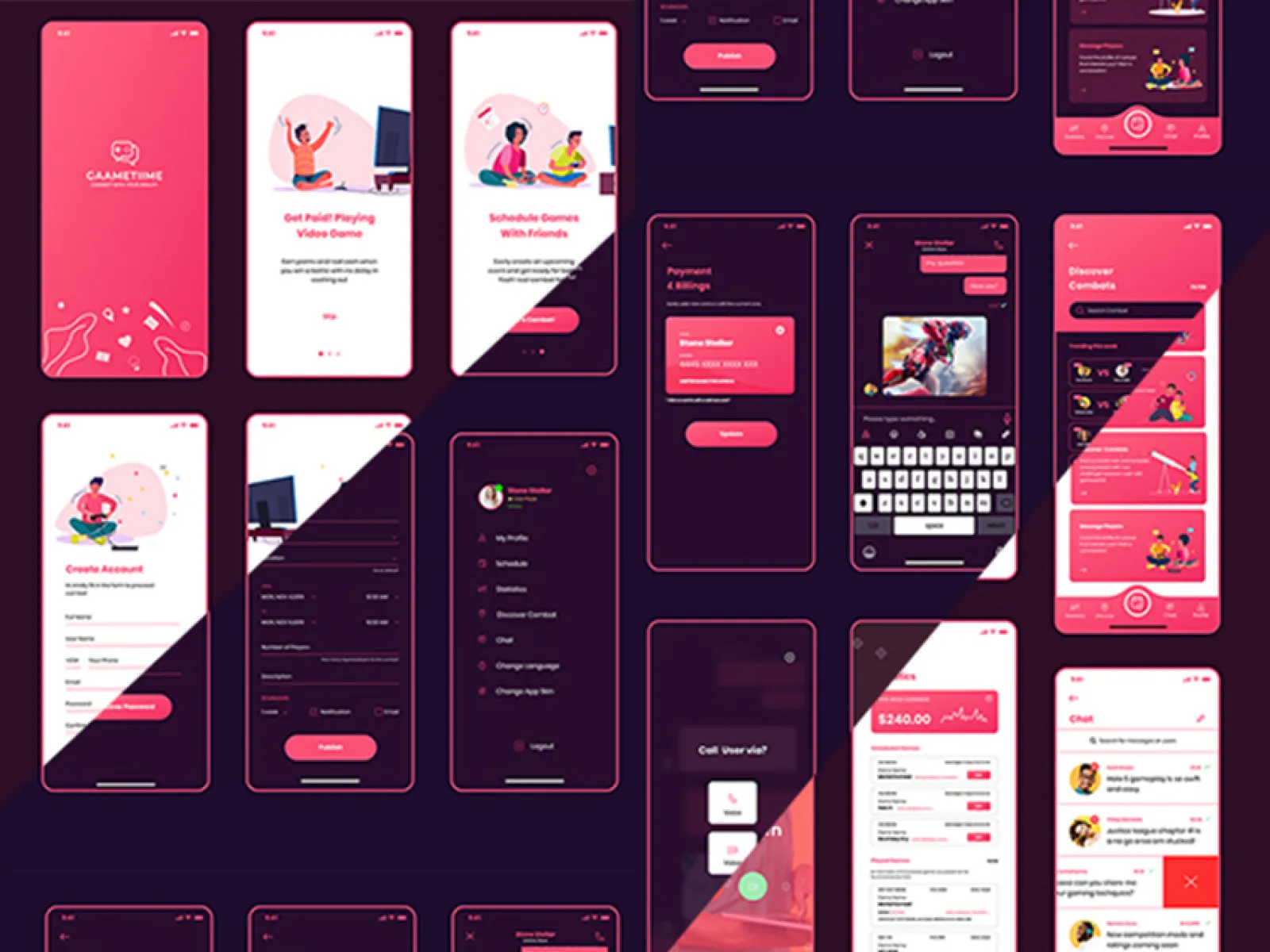 Game Time UI KIT FREE for Figma and Adobe XD