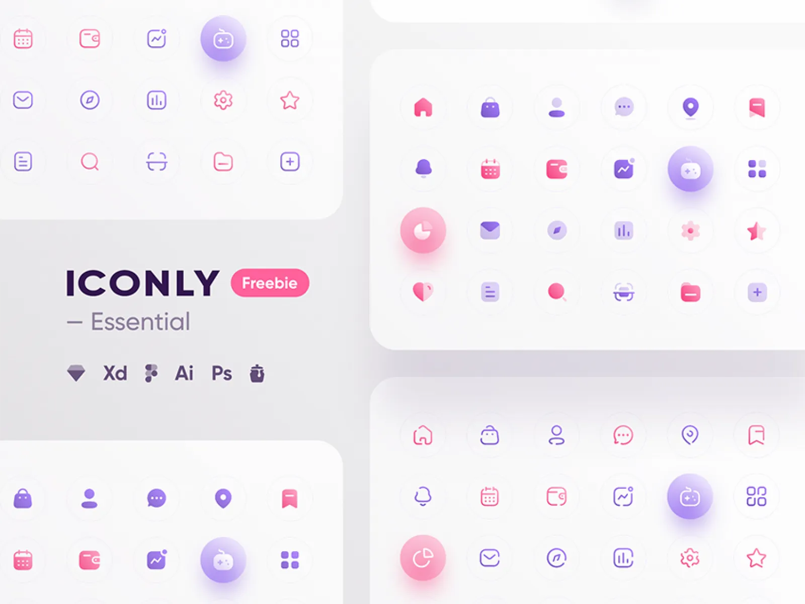 Iconly  Essential icons for Figma and Adobe XD