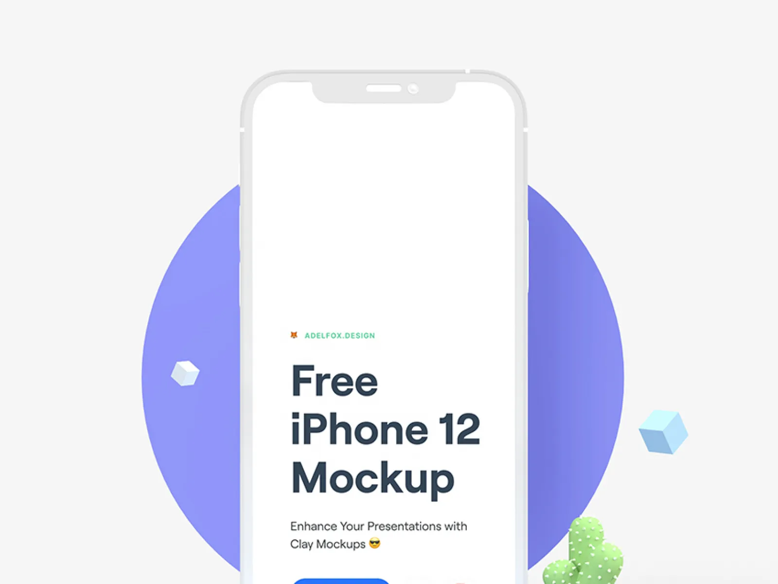 iPhone 12 3D Look Mockup for Figma and Adobe XD