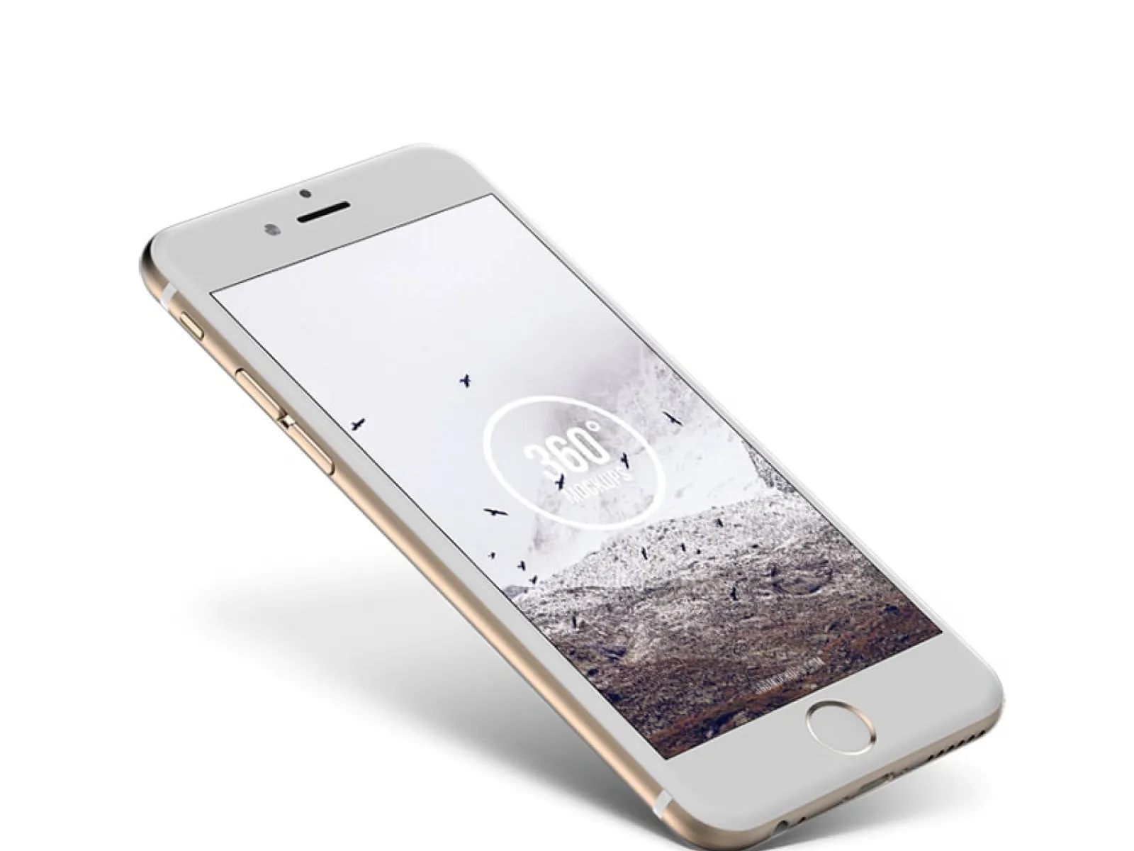 iPhone 6 Gold Mockup for Figma and Adobe XD