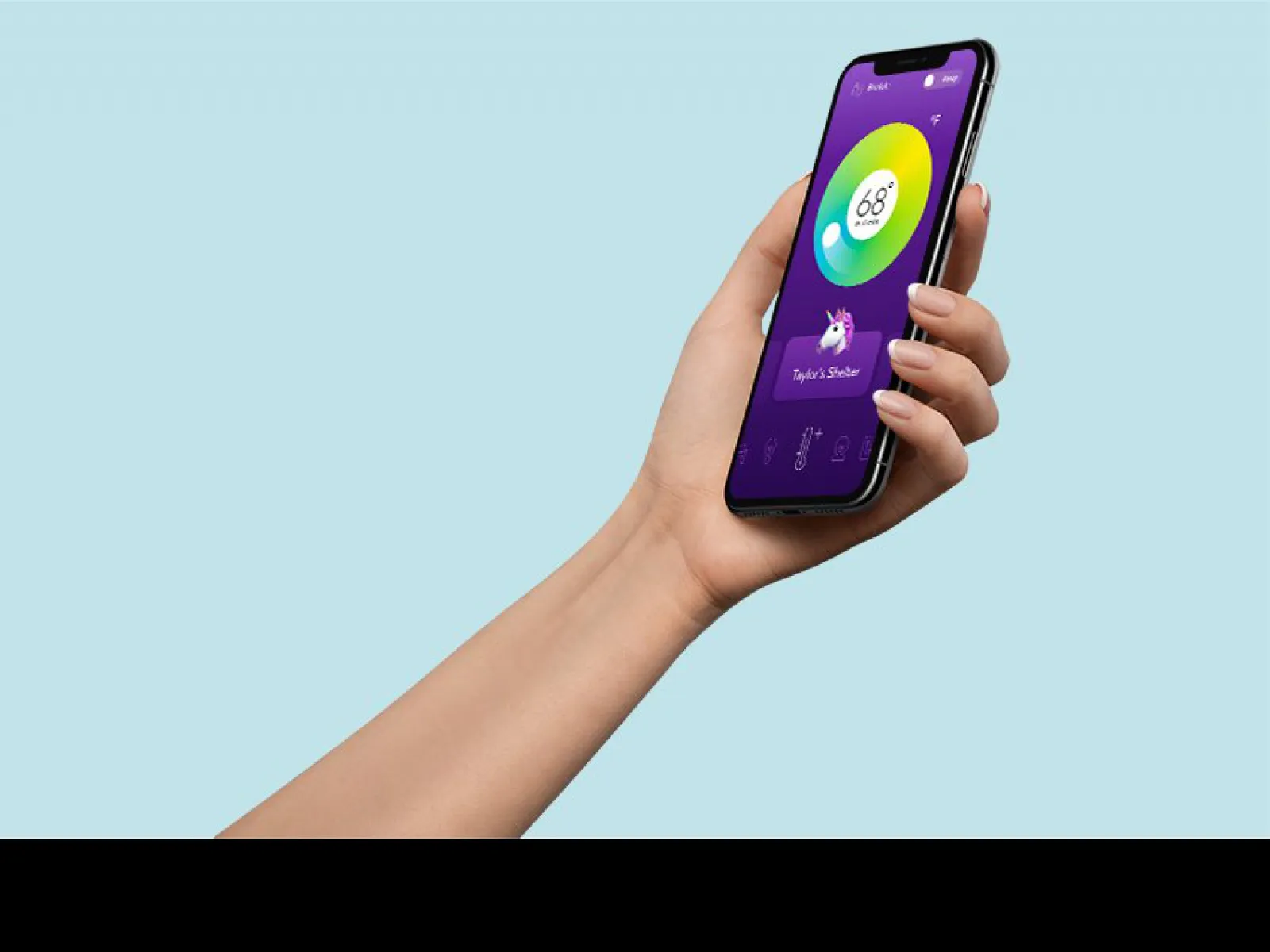 iPhone X Left Hand Mockup for Figma and Adobe XD