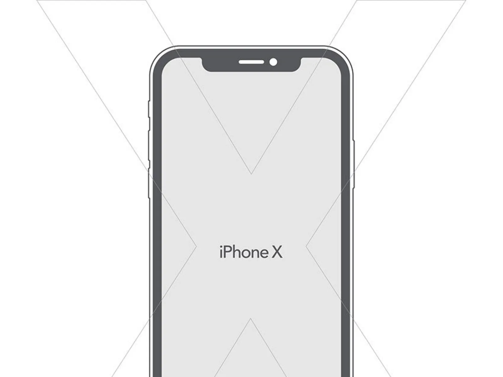 iPhone X Vector Mockup for Figma and Adobe XD