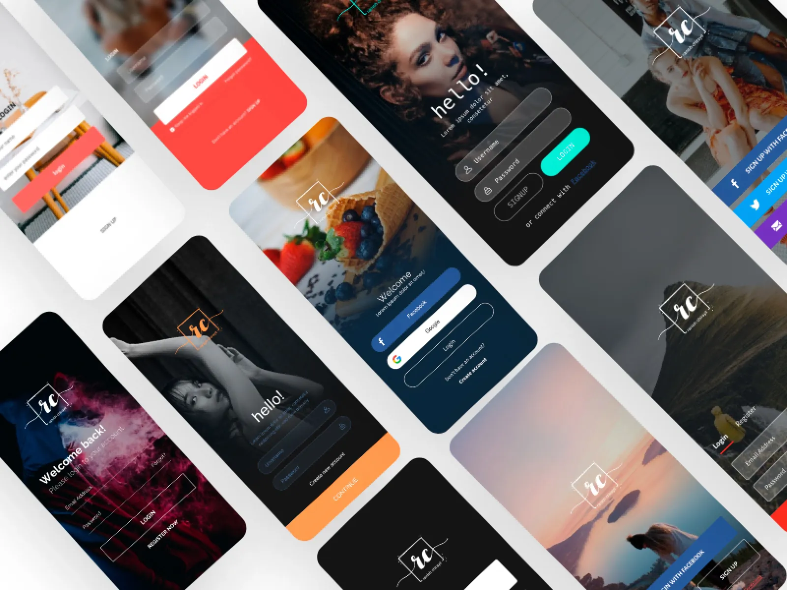 Kotlin UI Kit Layout for Figma and Adobe XD