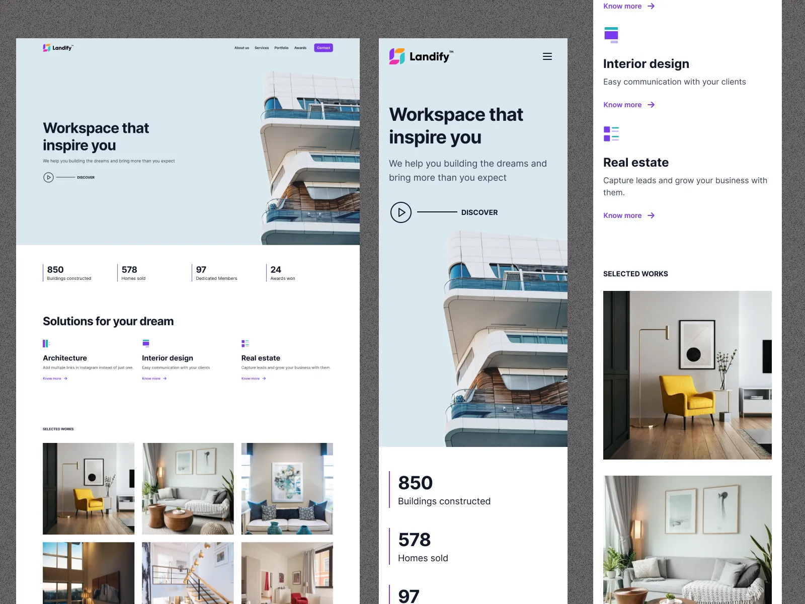 Landify ï¿½ Landing Page UI Kit for Figma and Adobe XD No 2