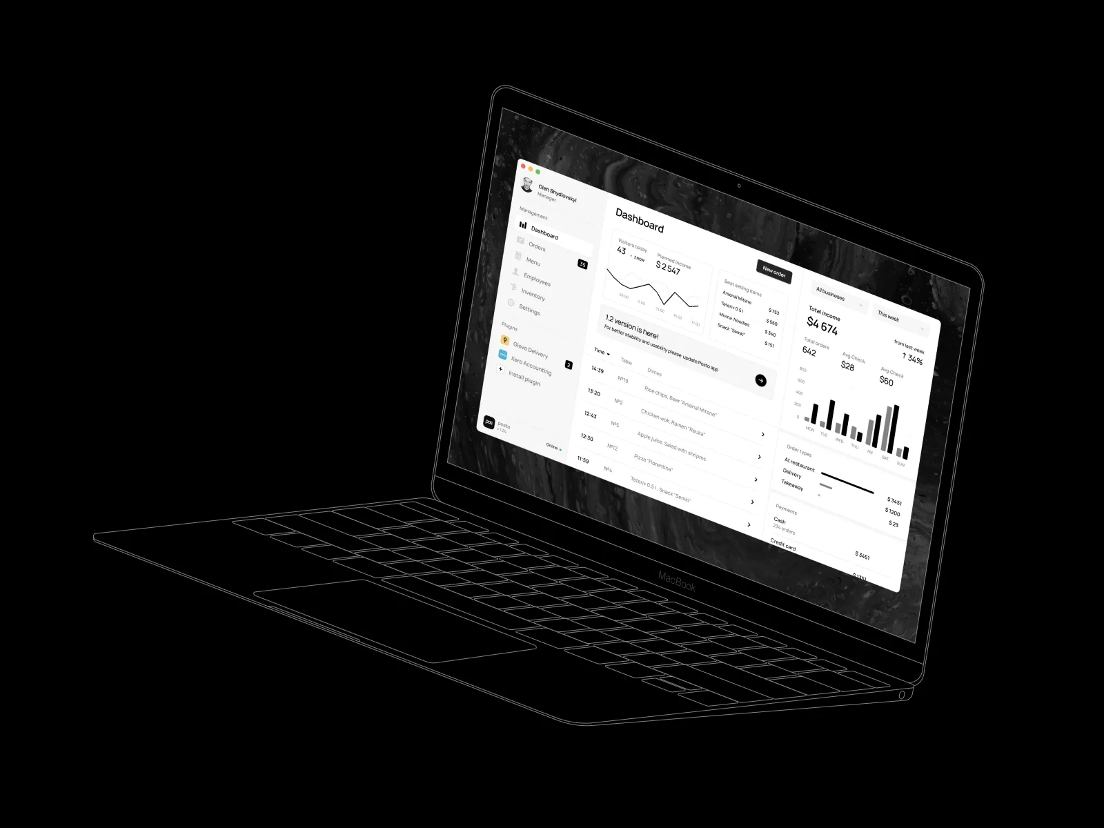 Macbook 12ï¿½ Clay Mockup for Figma and Adobe XD No 4