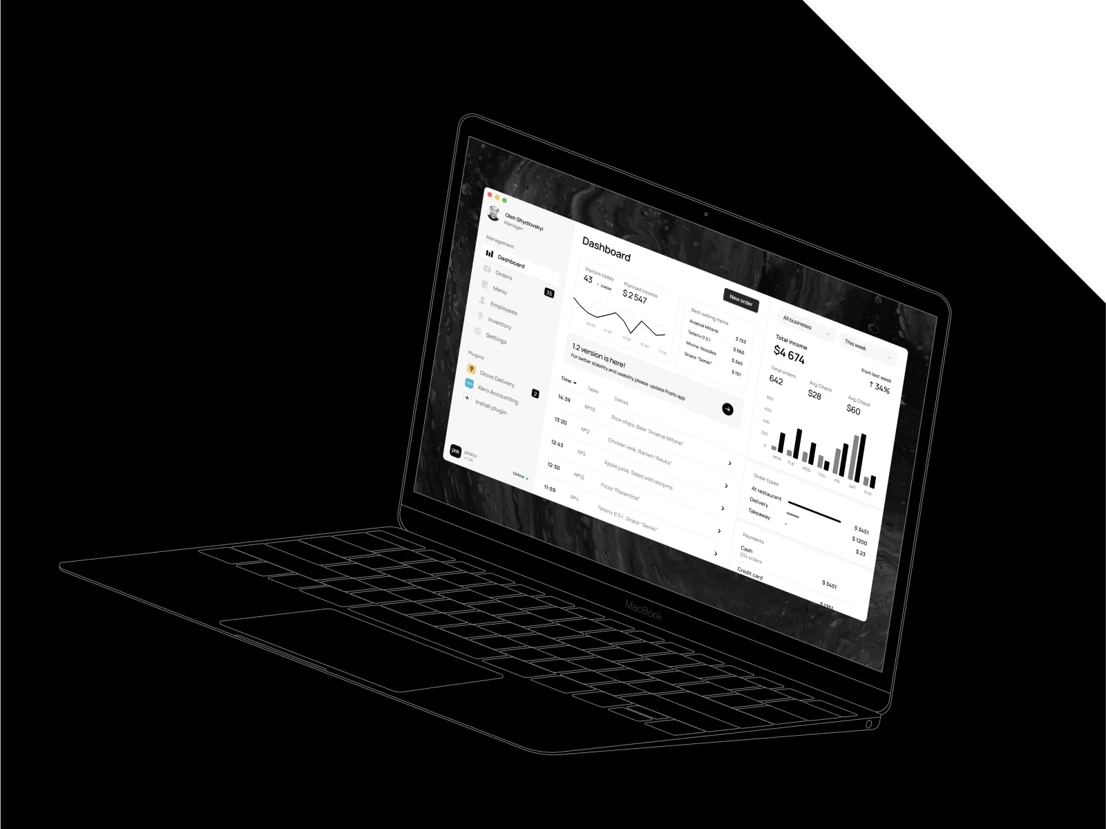 Macbook 12ï¿½ Outline Mockup for Figma and Adobe XD No 4