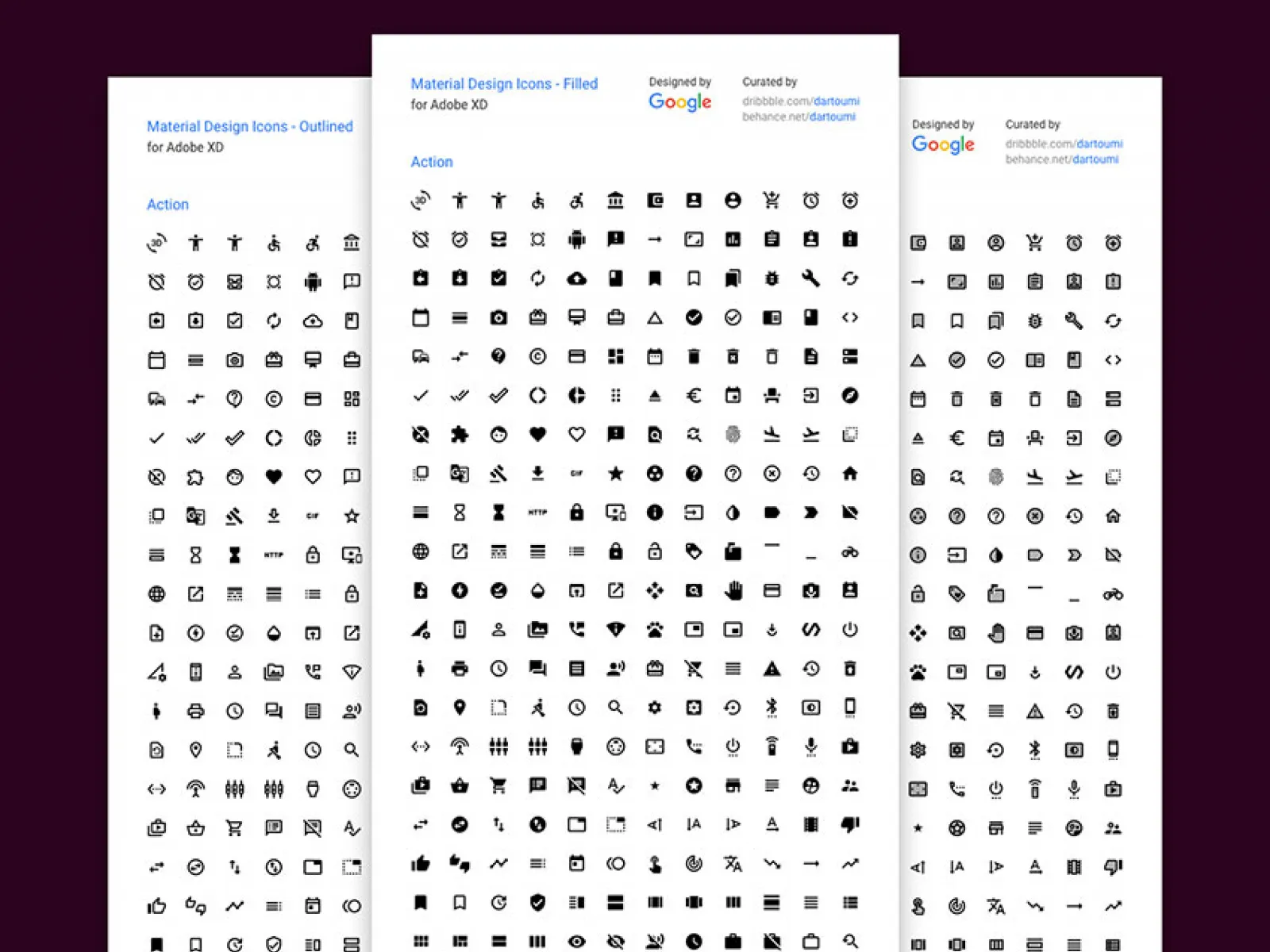 Material Design Icons for Figma and Adobe XD