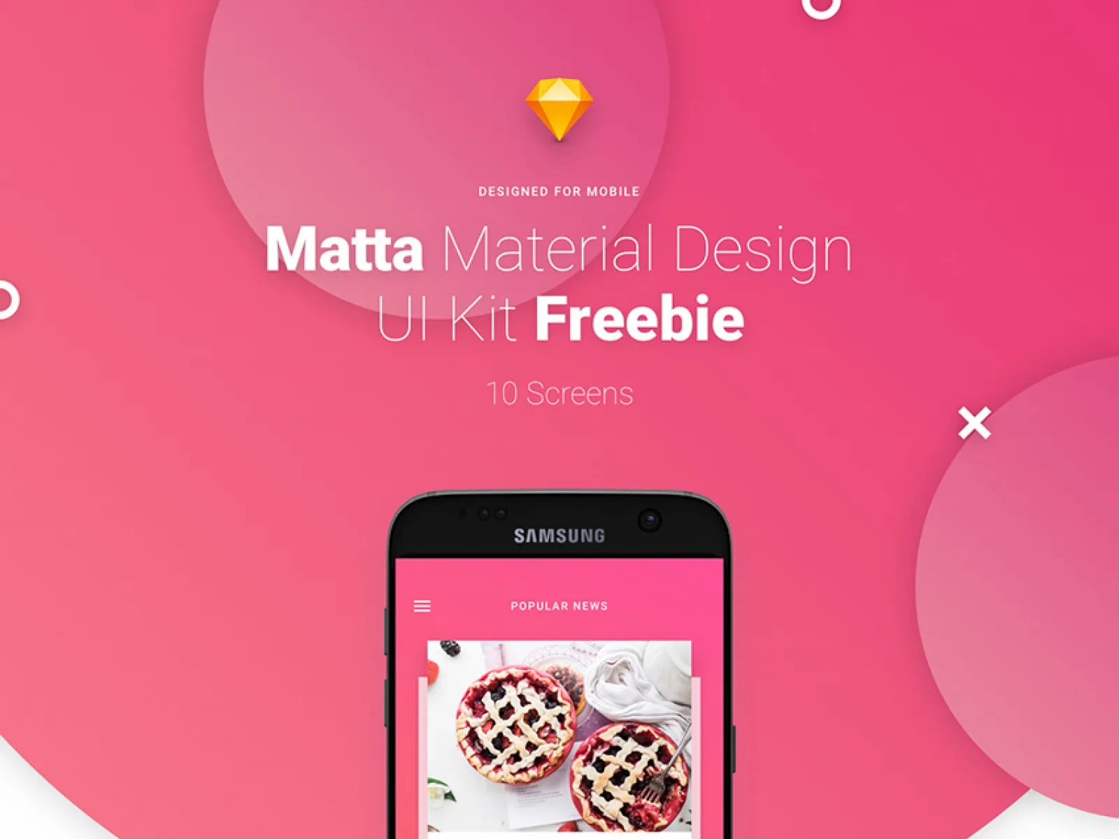 Matta Free App Design UI Kit for Figma and Adobe XD