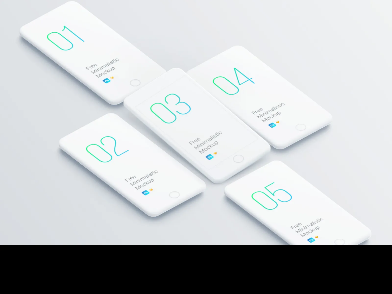Minimalist iPhone Mockup for Figma and Adobe XD