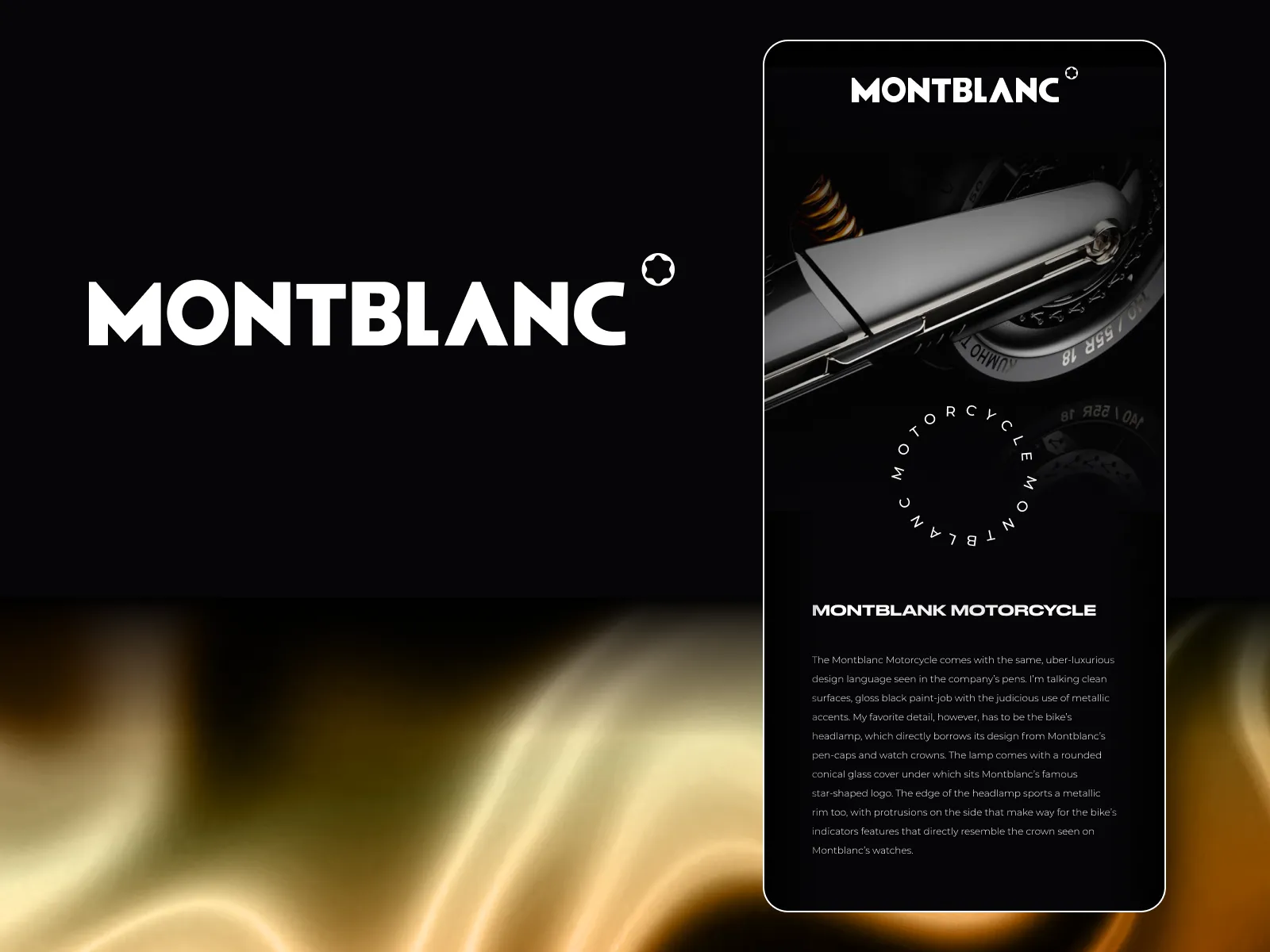 Montblanc ï¿½ Motorcycle Mobile App for Figma and Adobe XD No 4