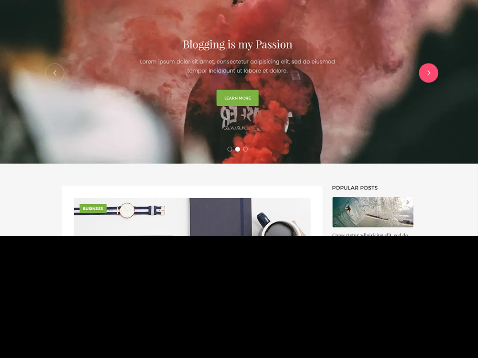 MYBLOG Free Blog Template for Figma and Adobe XD