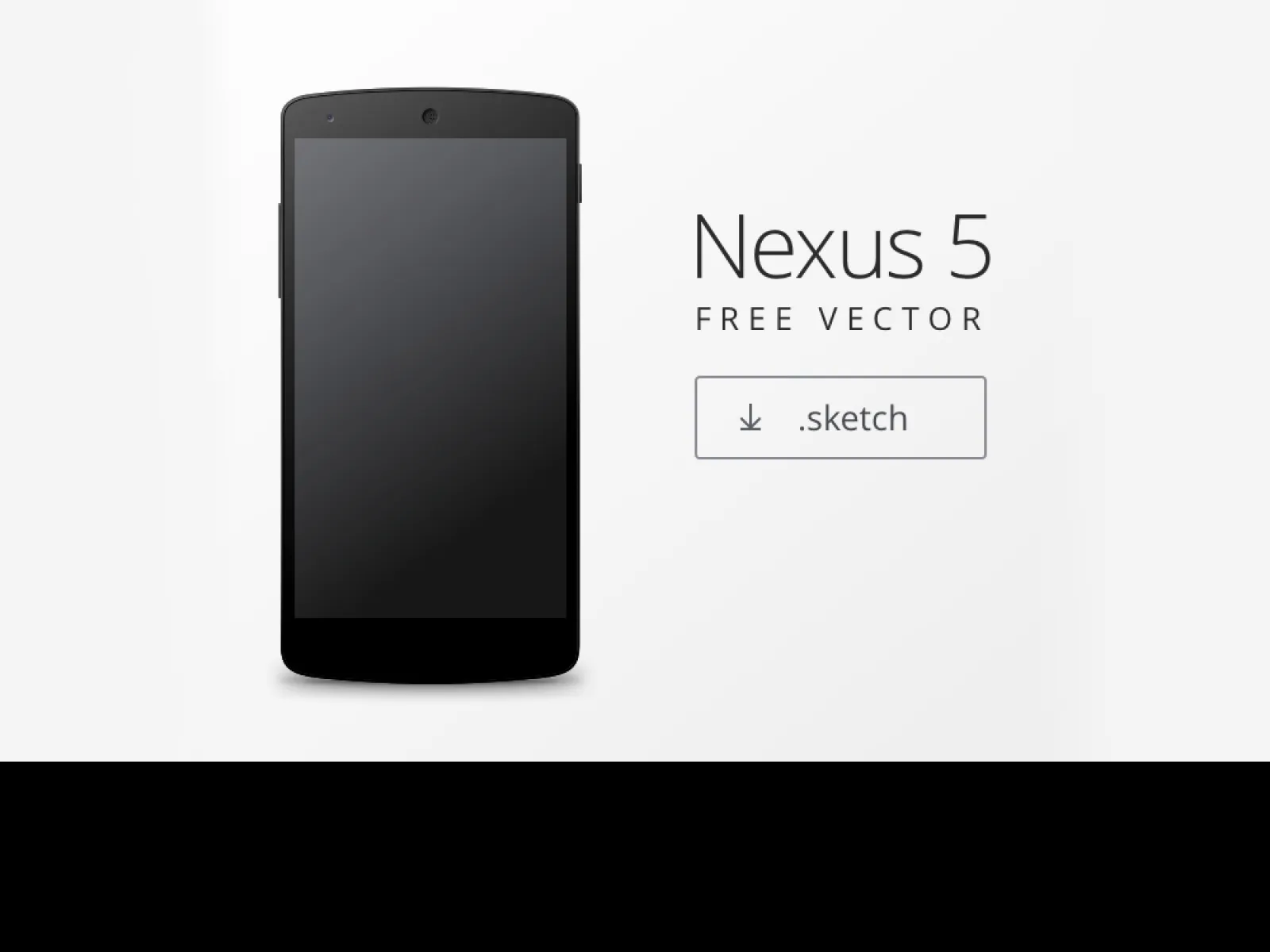 Nexus 5 Black Mockup for Figma and Adobe XD