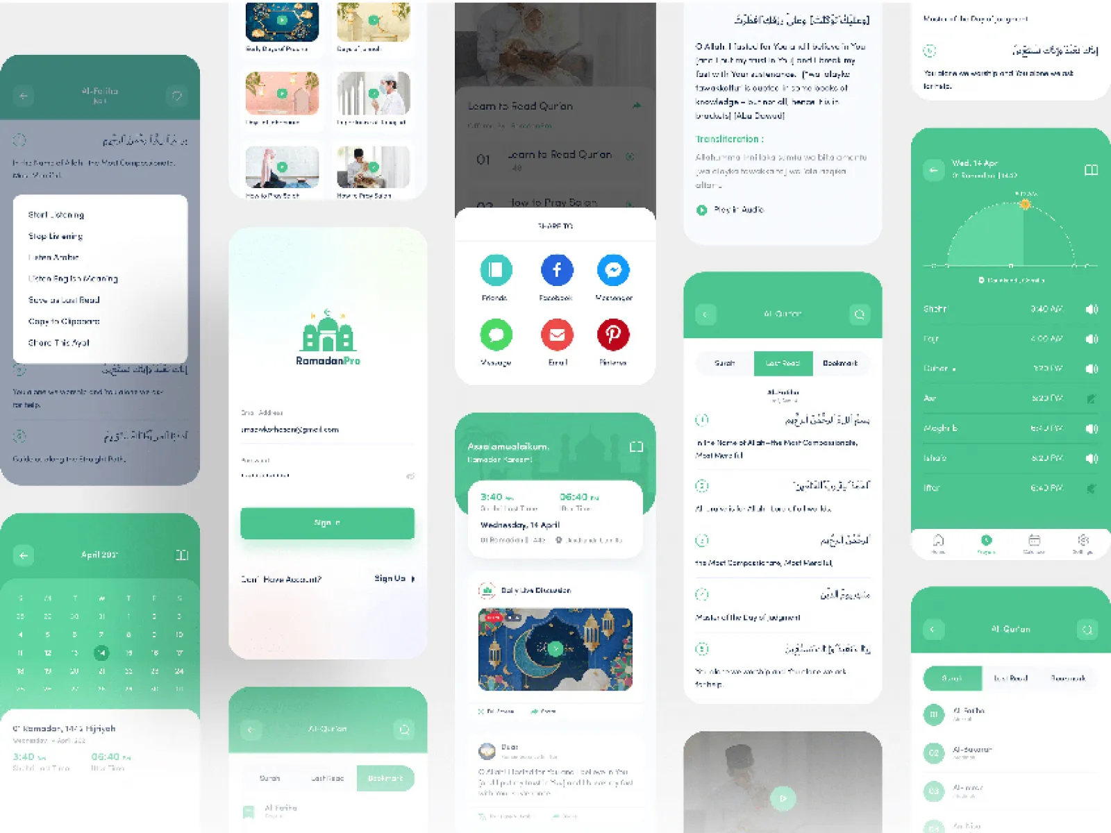 RamadanPro  Islamic App for Figma and Adobe XD