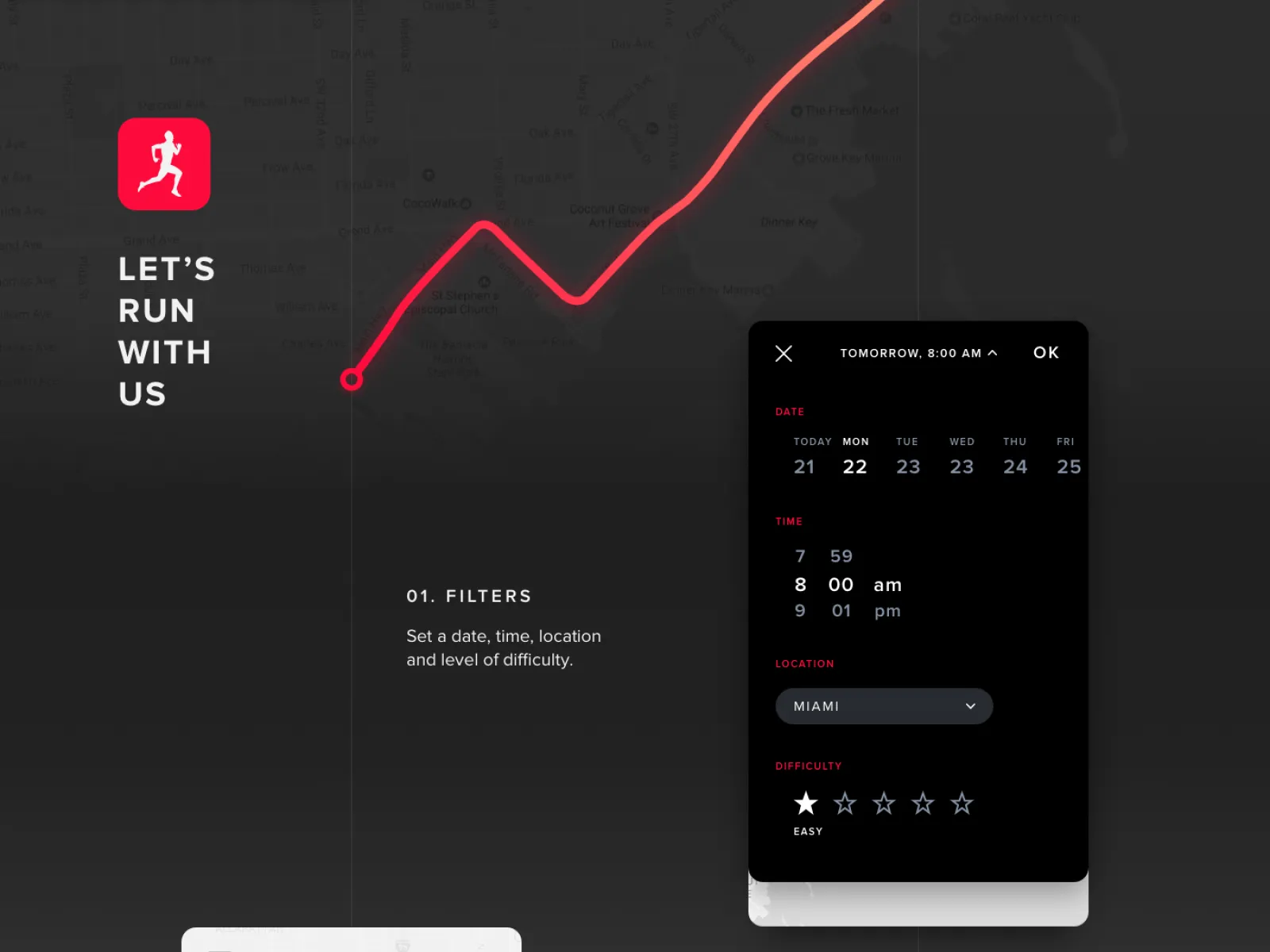 Running App Free UI Kit for Figma and Adobe XD