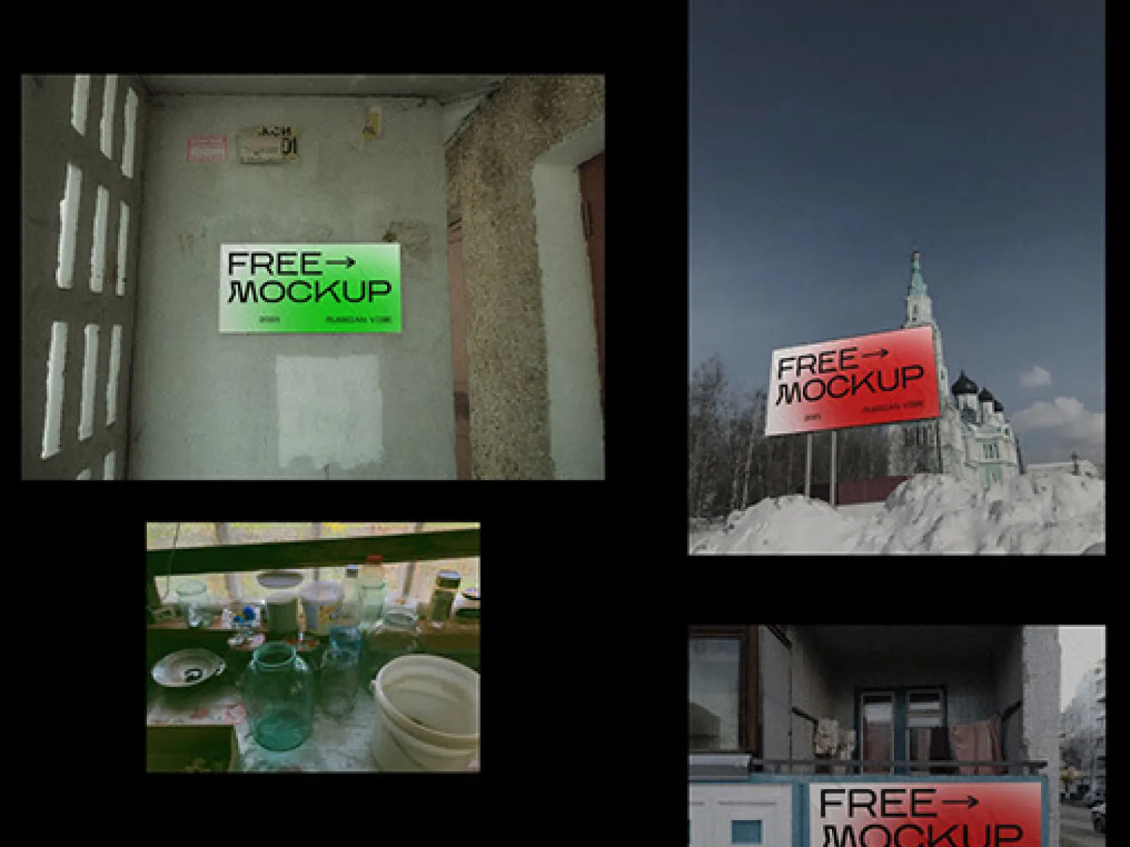 Russian Vibes Posters for Figma and Adobe XD