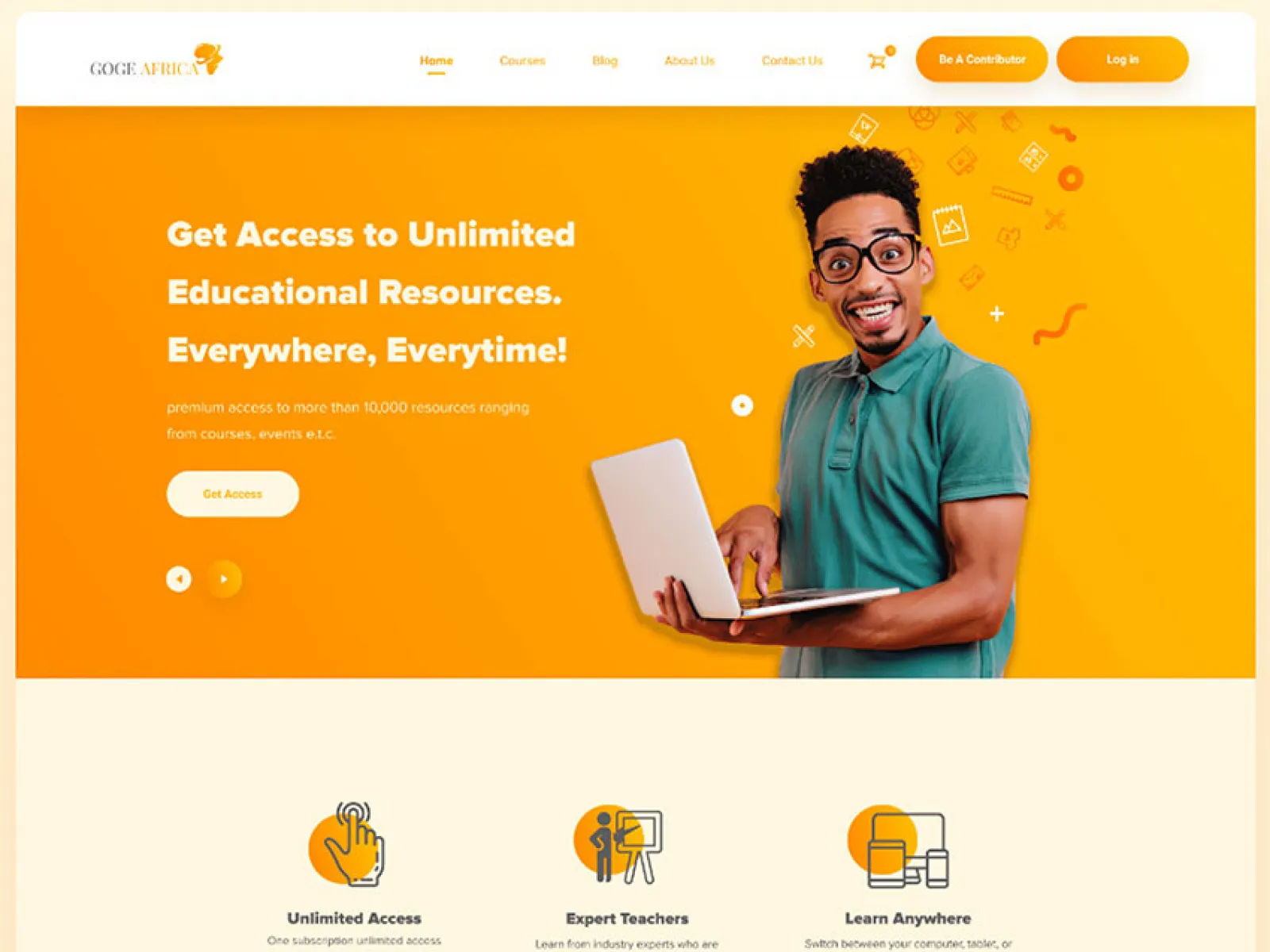 School Web Template for Figma and Adobe XD