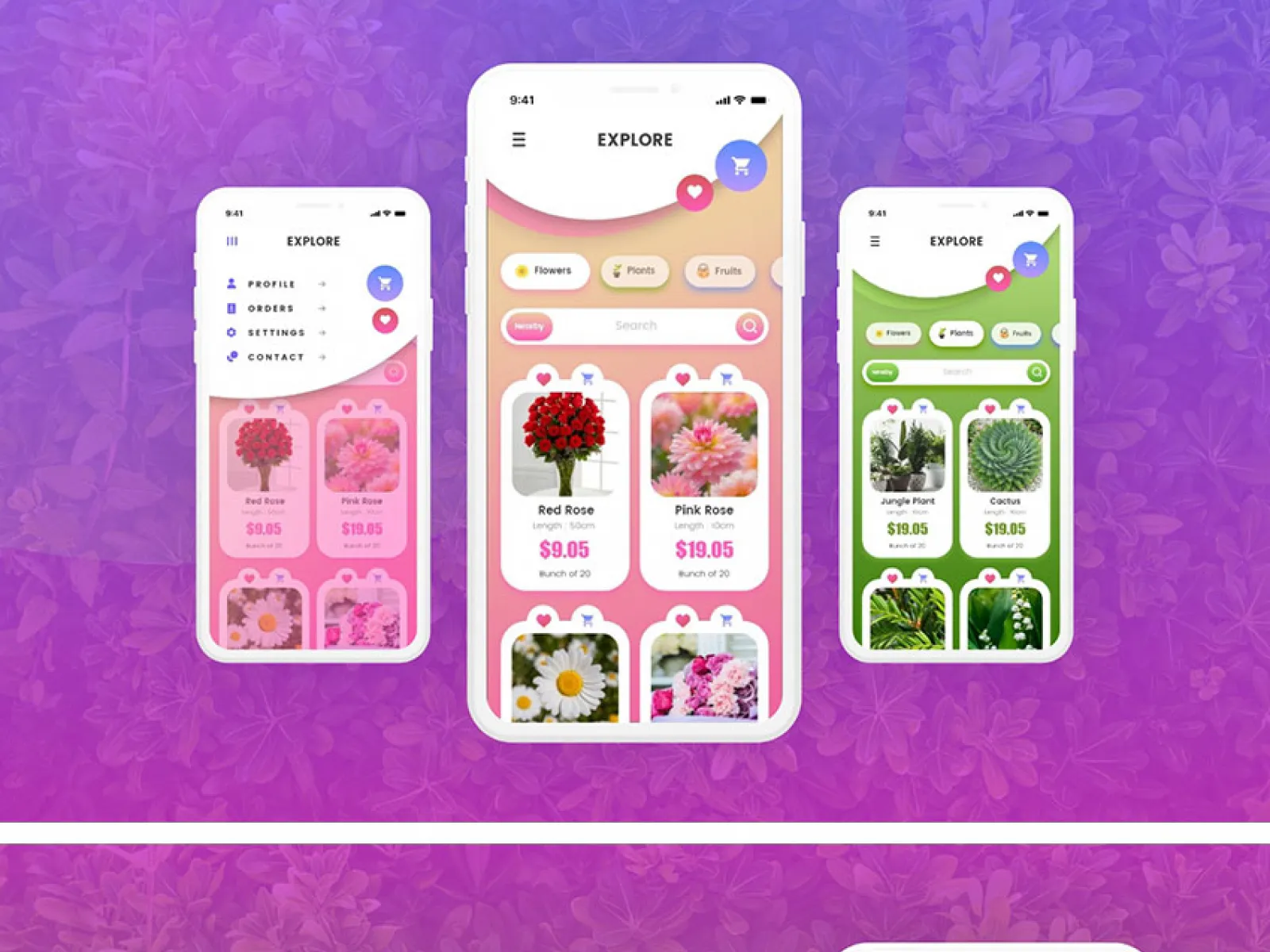 Shopping App Design for Figma and Adobe XD
