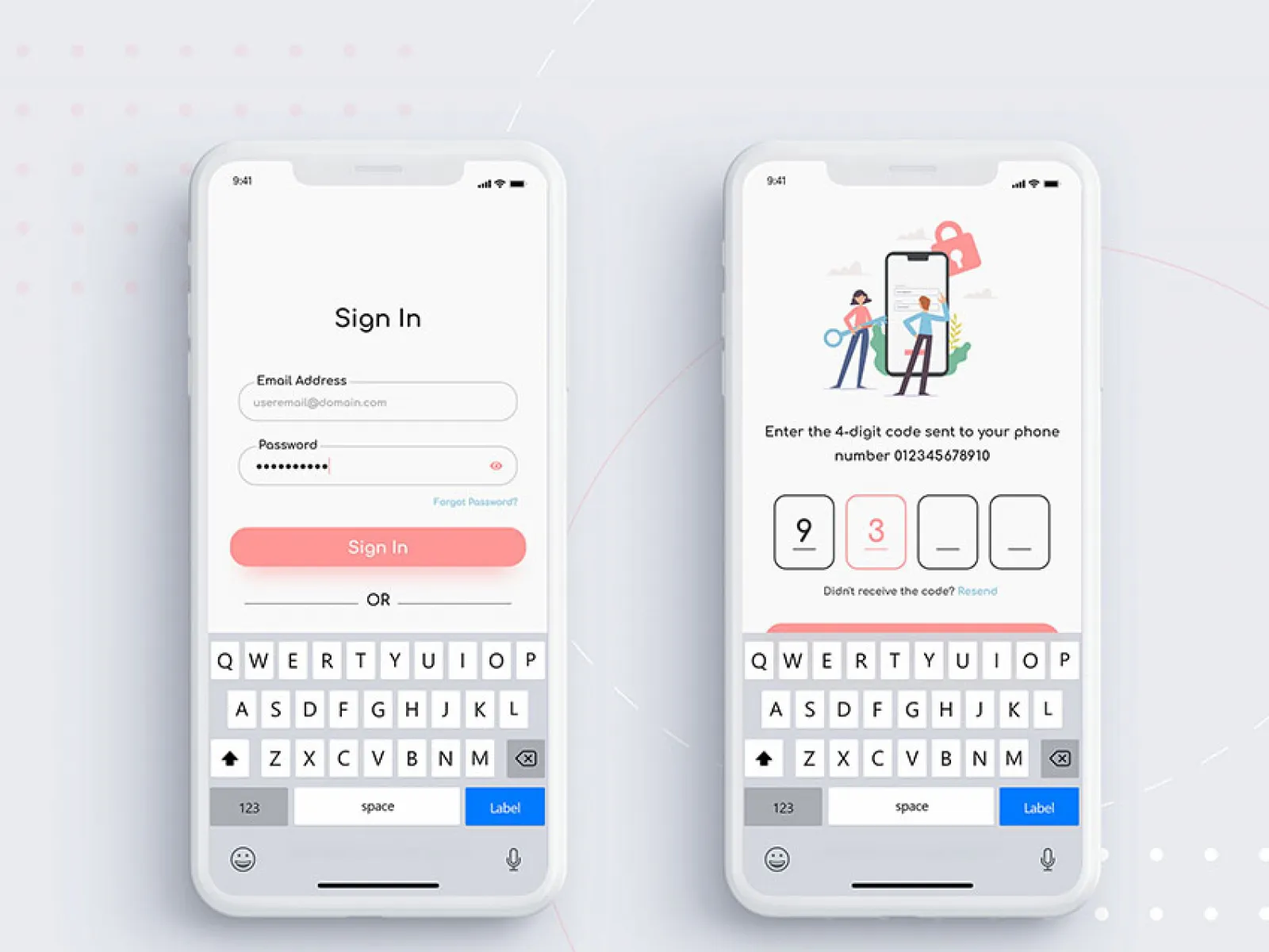Sign In & Passcode UI Kit for Figma and Adobe XD