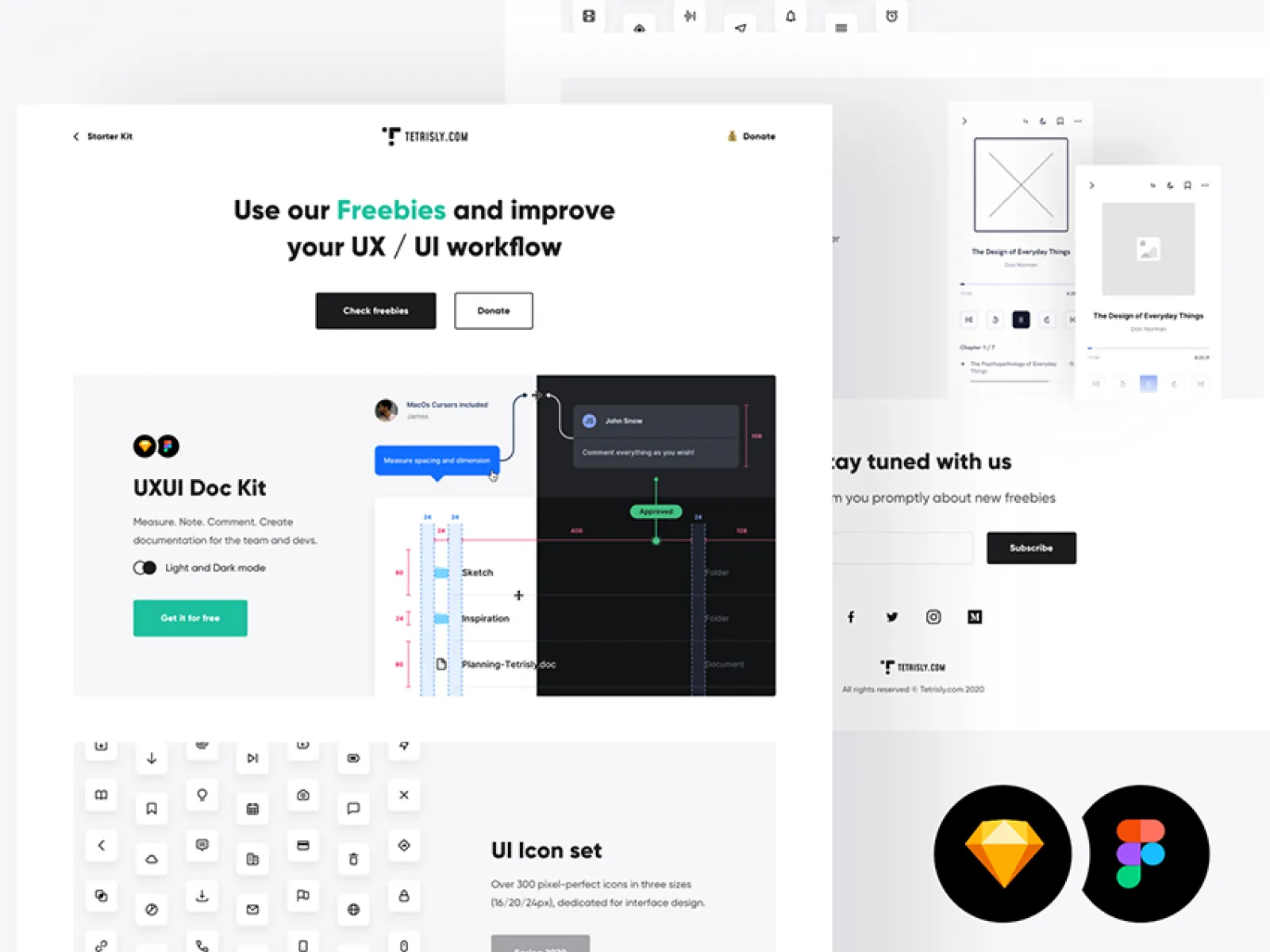 Starter kit for UI design for Figma and Adobe XD